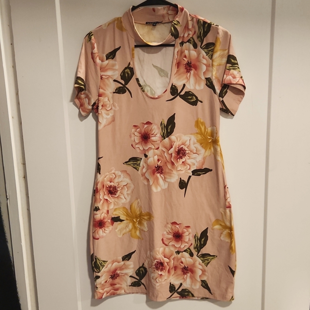 Pink Floral Dress